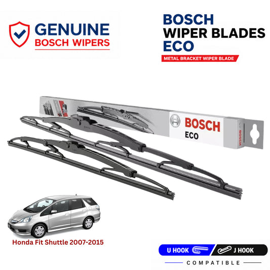 Bosch Genuine metal front wiper set for Honda Fit Shuttle 2007-2015, pair of two