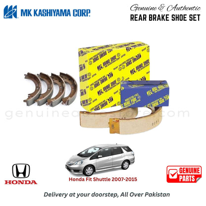 Honda Fit Shuttle 2007-2015 MK JAPAN REAR BRAKE SHOE SET in Pakistan. 100% Genuine, Reliable, Best Price, Cash on Delivery Available