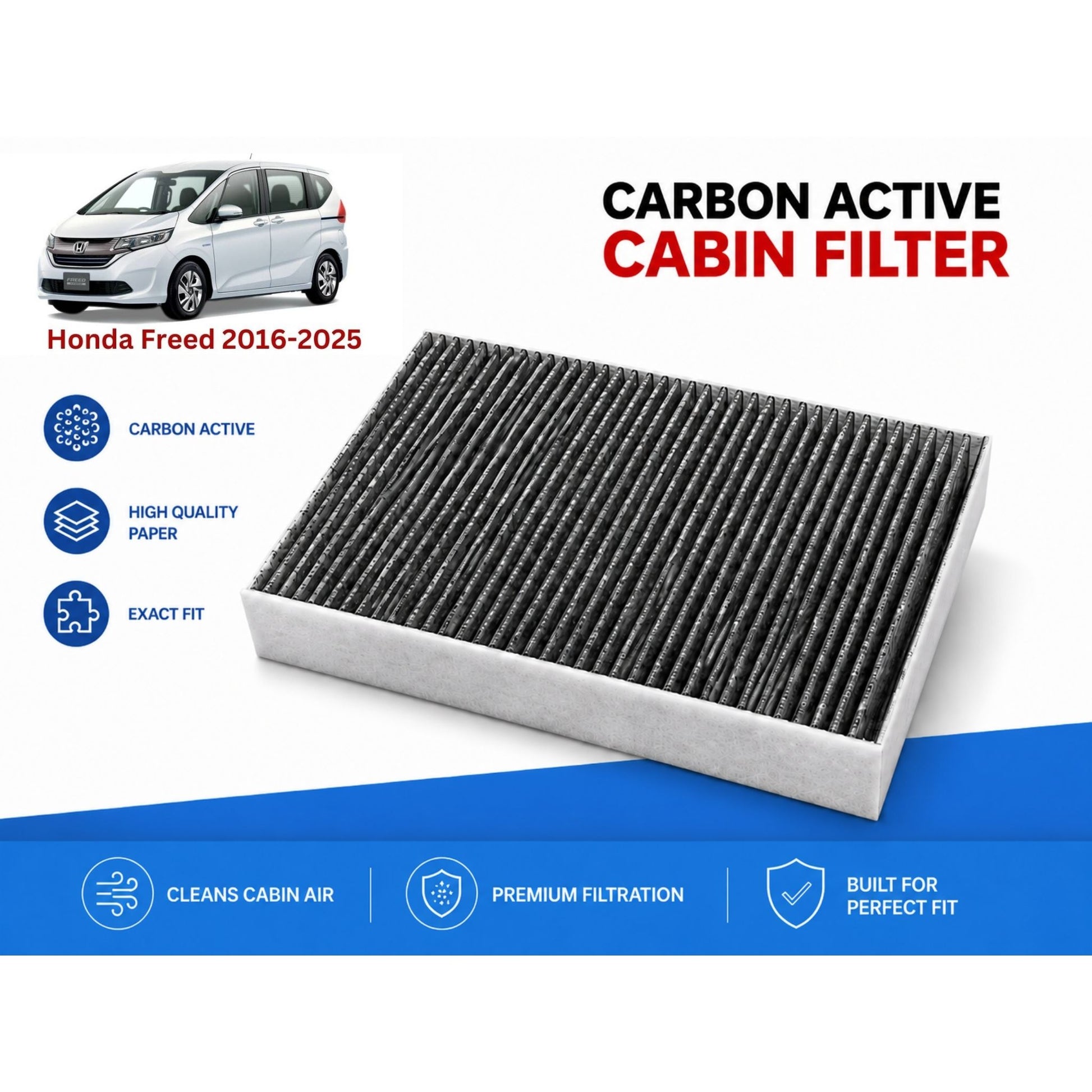 Honda Freed 2016-2025 Cabin Filter Carbon Active in Pakistan