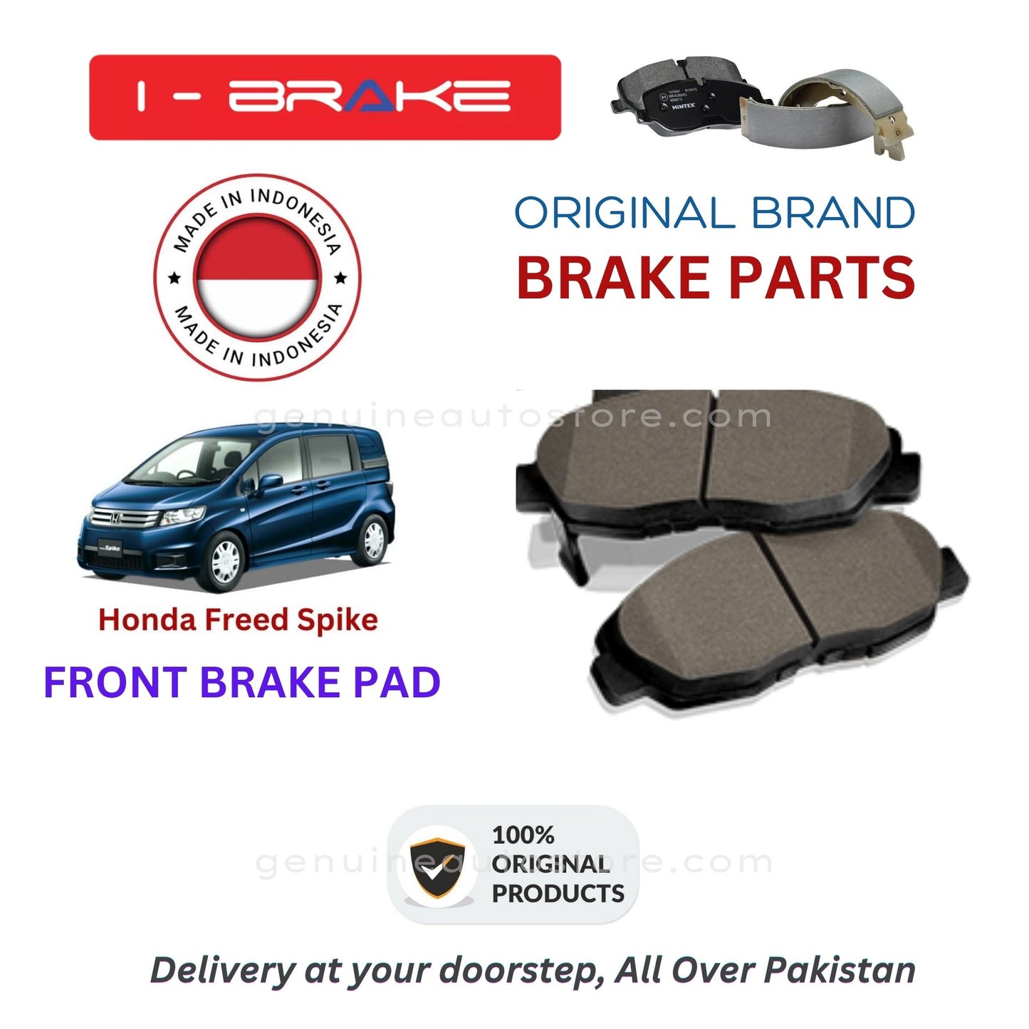 Honda Freed Spike Front Brake Pads iBrake Indonesia Genuine