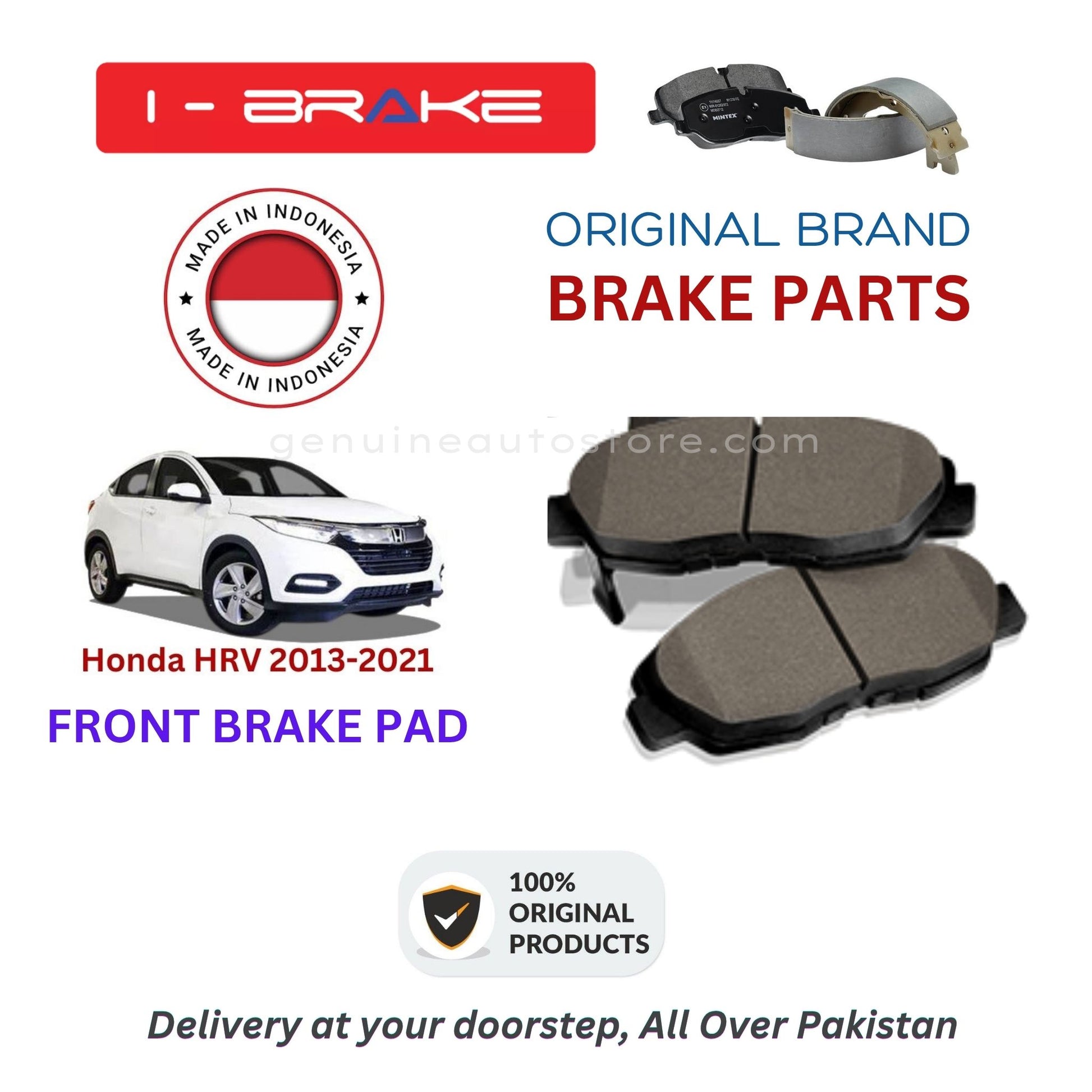 Honda HRV 2013-2021 Front Brake Pads iBrake Indonesia Genuine