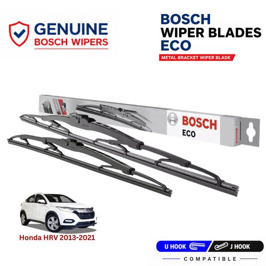 Bosch Genuine metal front wiper set for Honda HRV 2013-2021, pair of two