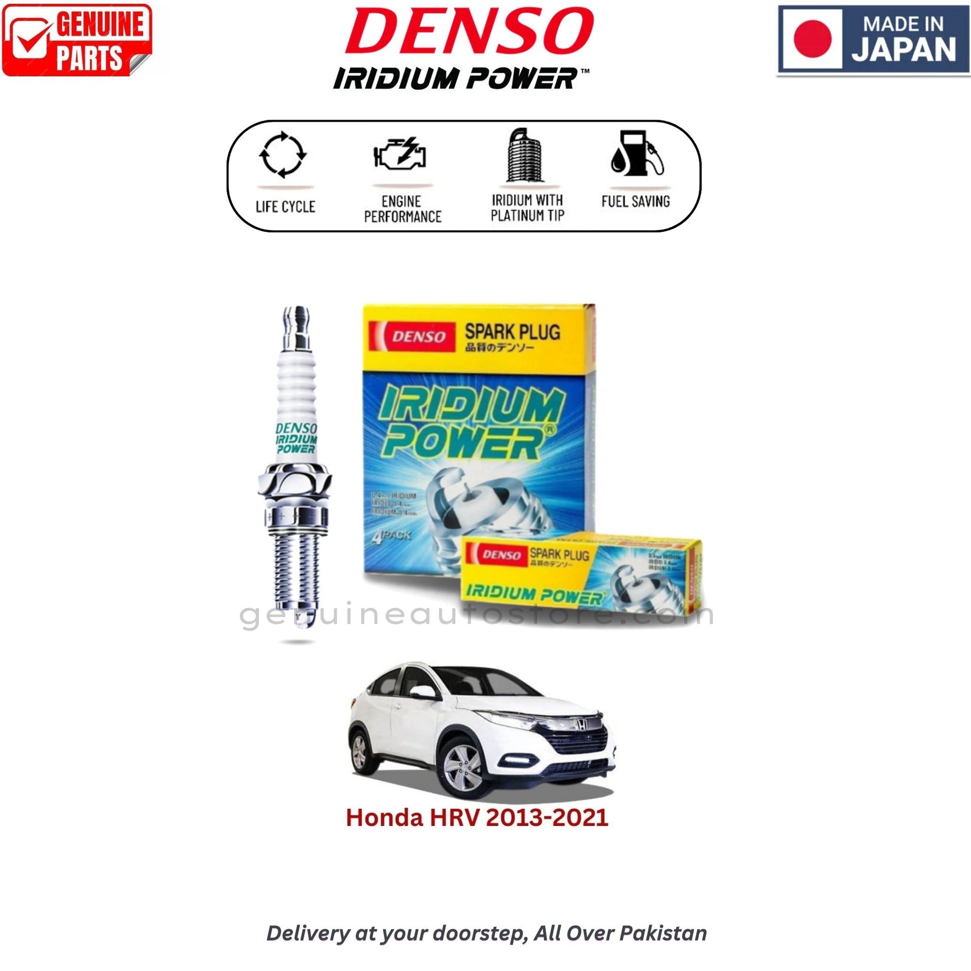 Honda HRV 2013 -2021  Denso Iridium Spark Plug in Pakistan, 100% Genuine, Reliable, Best Price, Cash on Delivery Available   