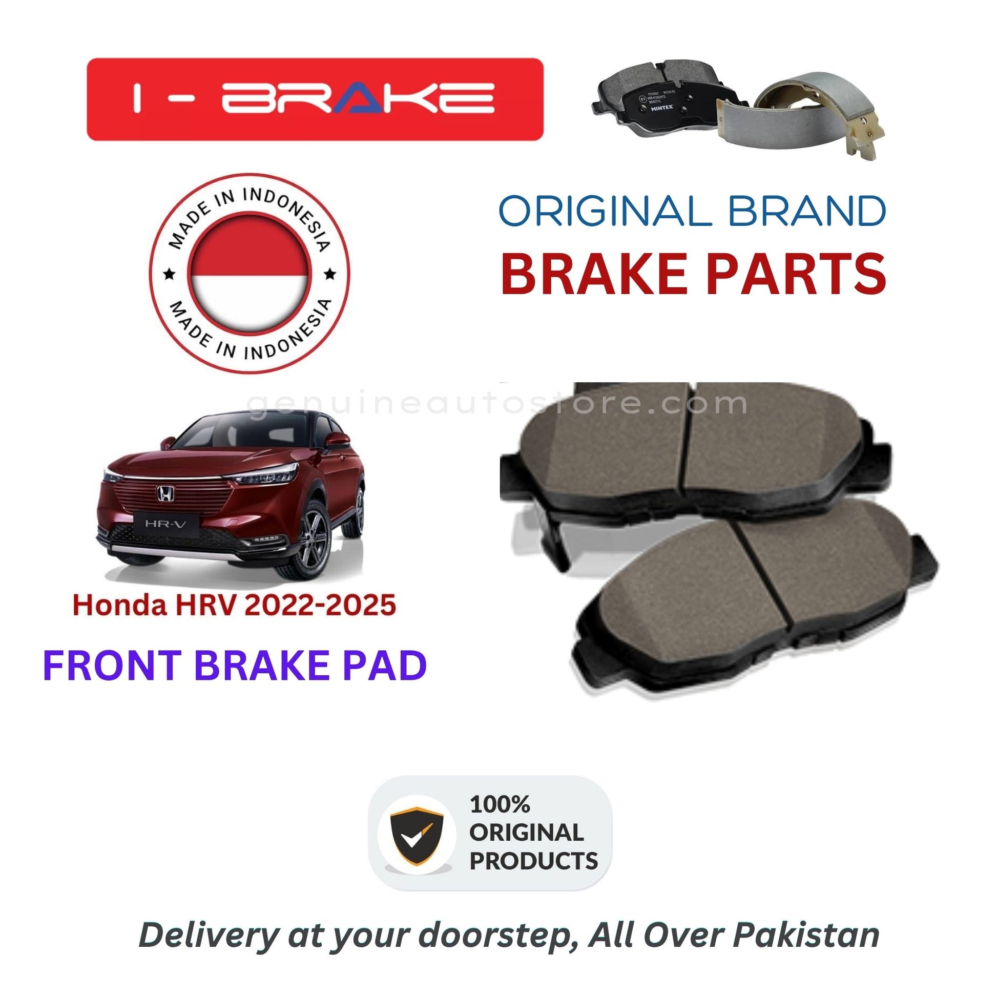 Honda HRV 2022-2025 Front Brake Pads iBrake Indonesia Genuine