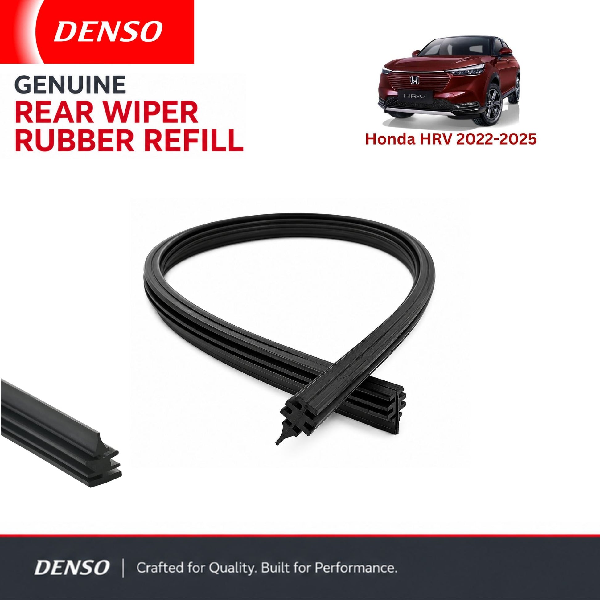 Denso Genuine rear wiper rubber for Honda HRV 2022-2025