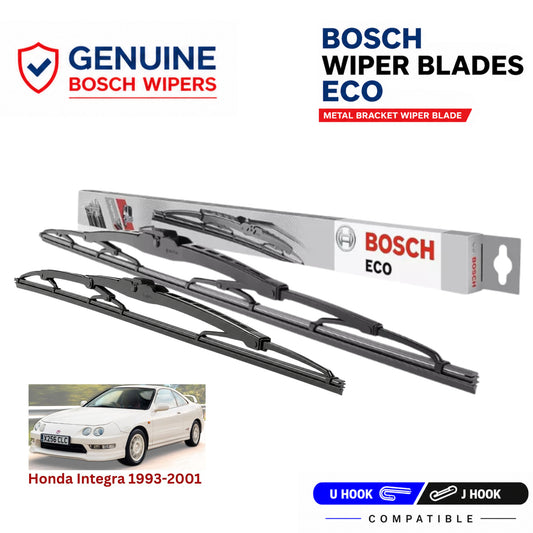 Bosch Genuine metal front wiper set for Honda Integra 1993-2001, pair of two