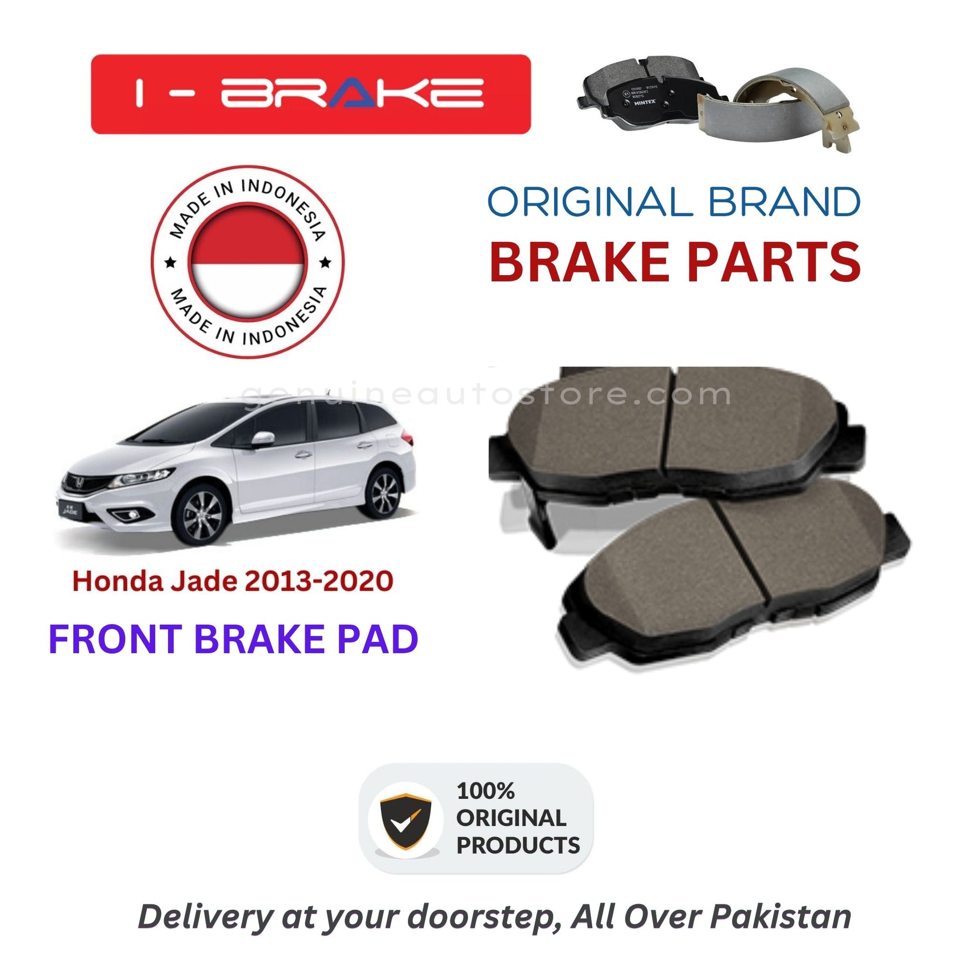 Honda Jade 2013-2020 Front Brake Pads iBrake Indonesia Genuine