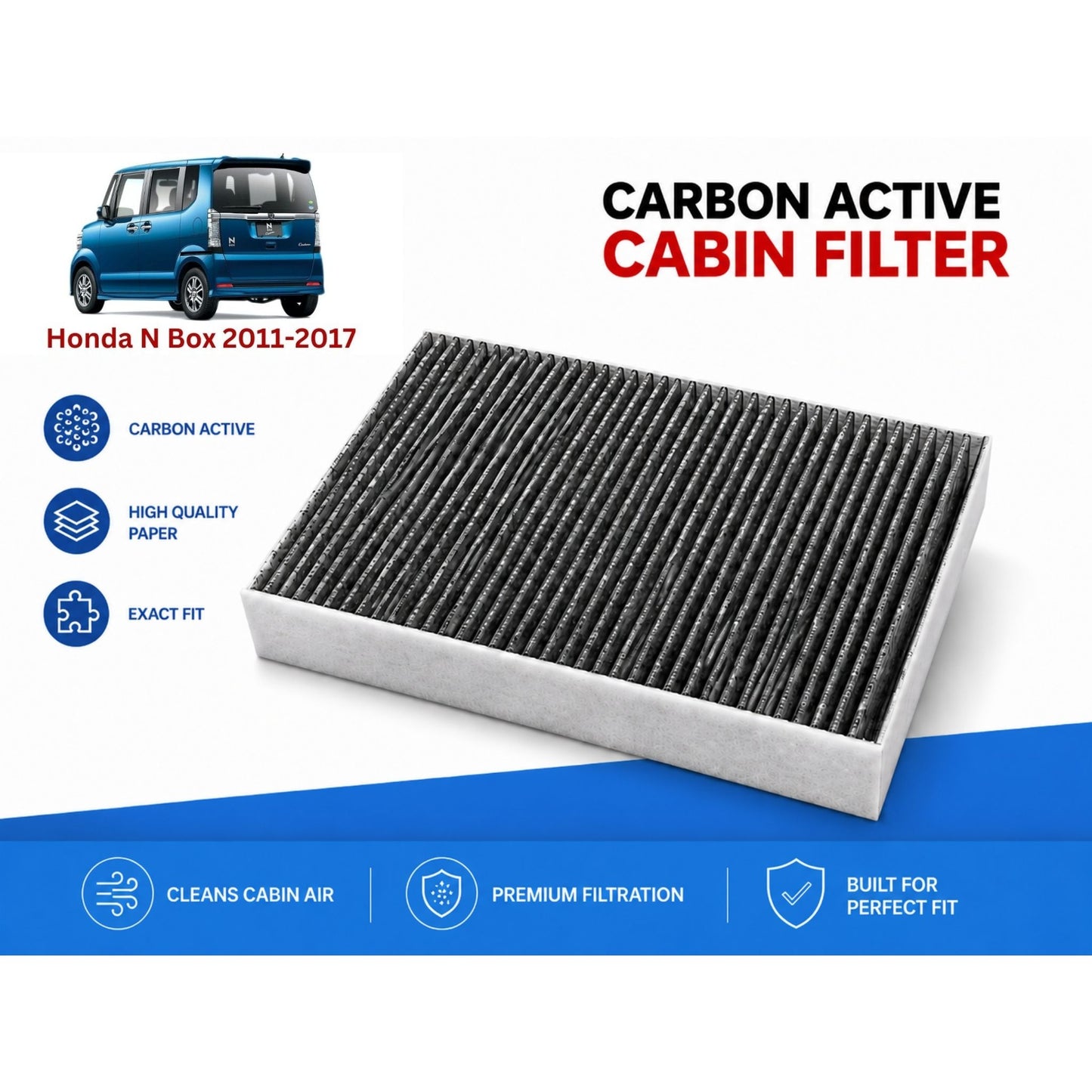 Honda N Box 2011-2017 Cabin Filter Carbon Active in Pakistan