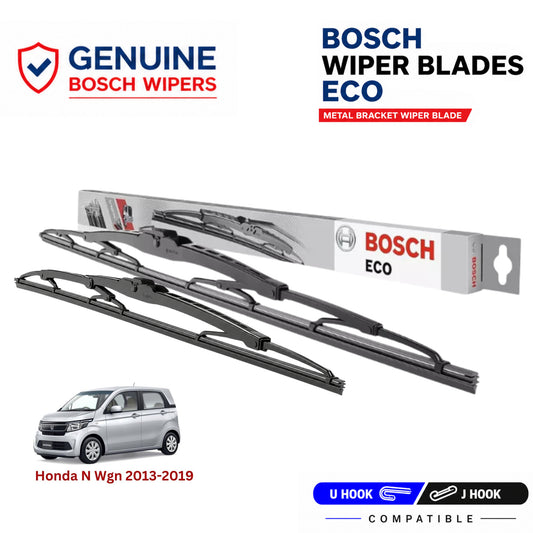 Bosch Genuine metal front wiper set for Honda N Wgn 2013-2019, pair of two