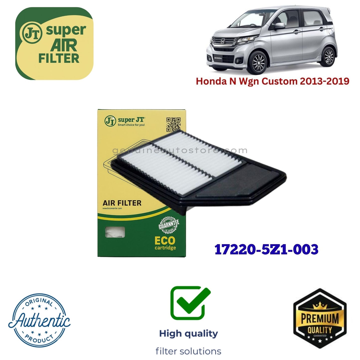 Honda N Wgn Custom 2013-2019 Air Filter Super JT 17220-5Z1-003 in Pakistan
