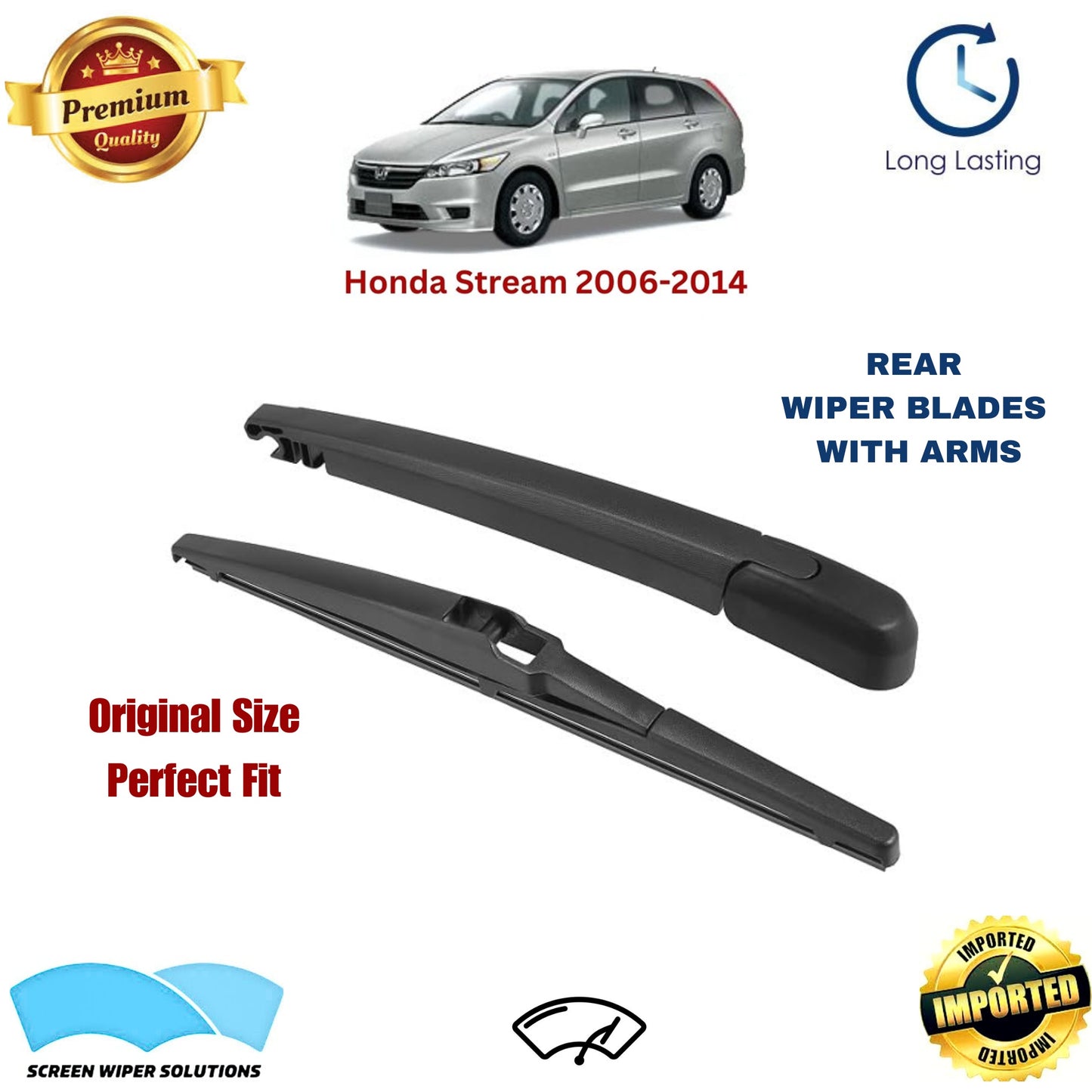 Honda Stream 2006-2014 Rear Wiper Blade with Arm in Pakistan
