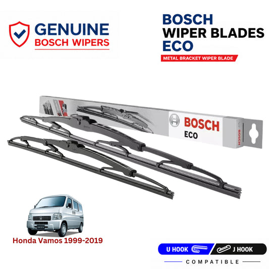Bosch Genuine metal front wiper set for Honda Vamos 1999-2019, pair of two