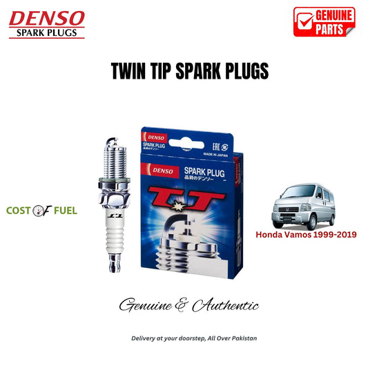 Honda Vamos 1999-2019 DENSO Twin Tip Spark Plugs 3pcs in Pakistan – genuine replacement, better mileage and smooth performance