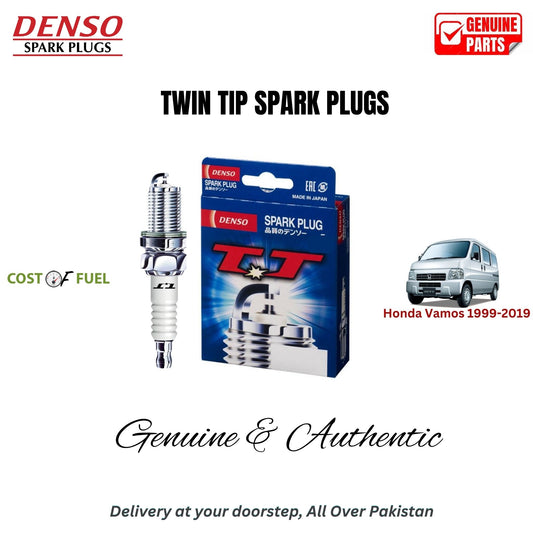 Honda Vamos 1999-2019 DENSO Twin Tip Spark Plugs 4pcs in Pakistan – genuine replacement, better mileage and smooth performance