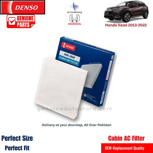 Honda Vezel 2013-2022 Denso Genuine Cabin Ac Filter in Pakistan. 100% Genuine, Reliable, Best Price, Cash on Delivery Available   