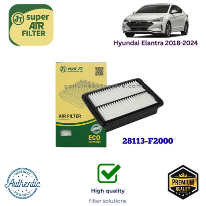 Hyundai Elantra 2018-2024 Air Filter Super JT 28113-F2000 in Pakistan
