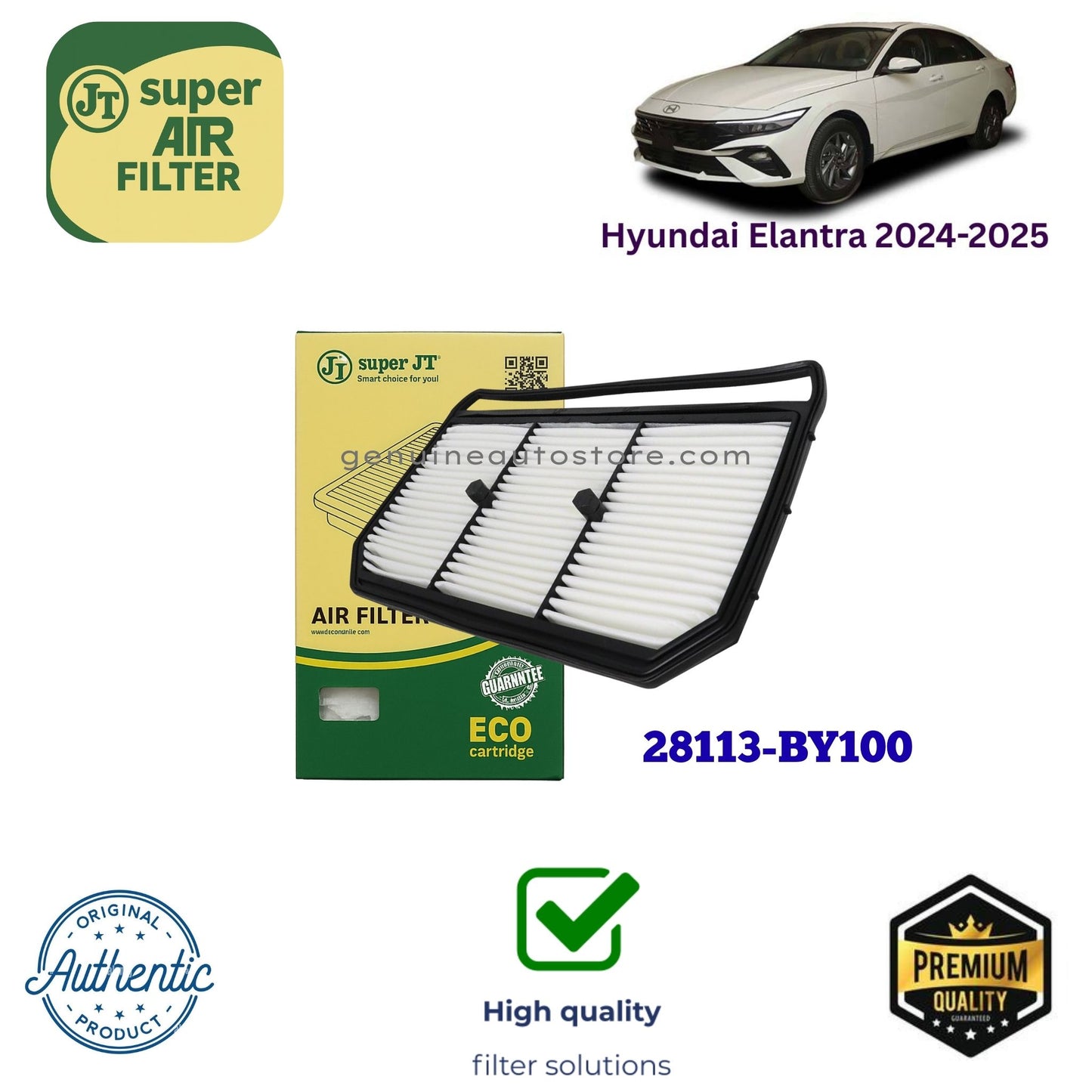 Hyundai Elantra 2024-2025 Air Filter Super JT 28113-BY100 in Pakistan