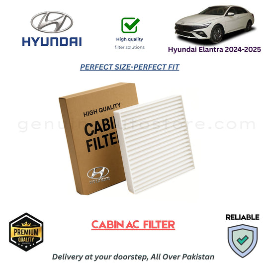 Hyundai Elantra 2024-2025 CABIN AC FILTER in Pakistan. 100% Genuine, Reliable, Best Price, Cash on Delivery Available 
