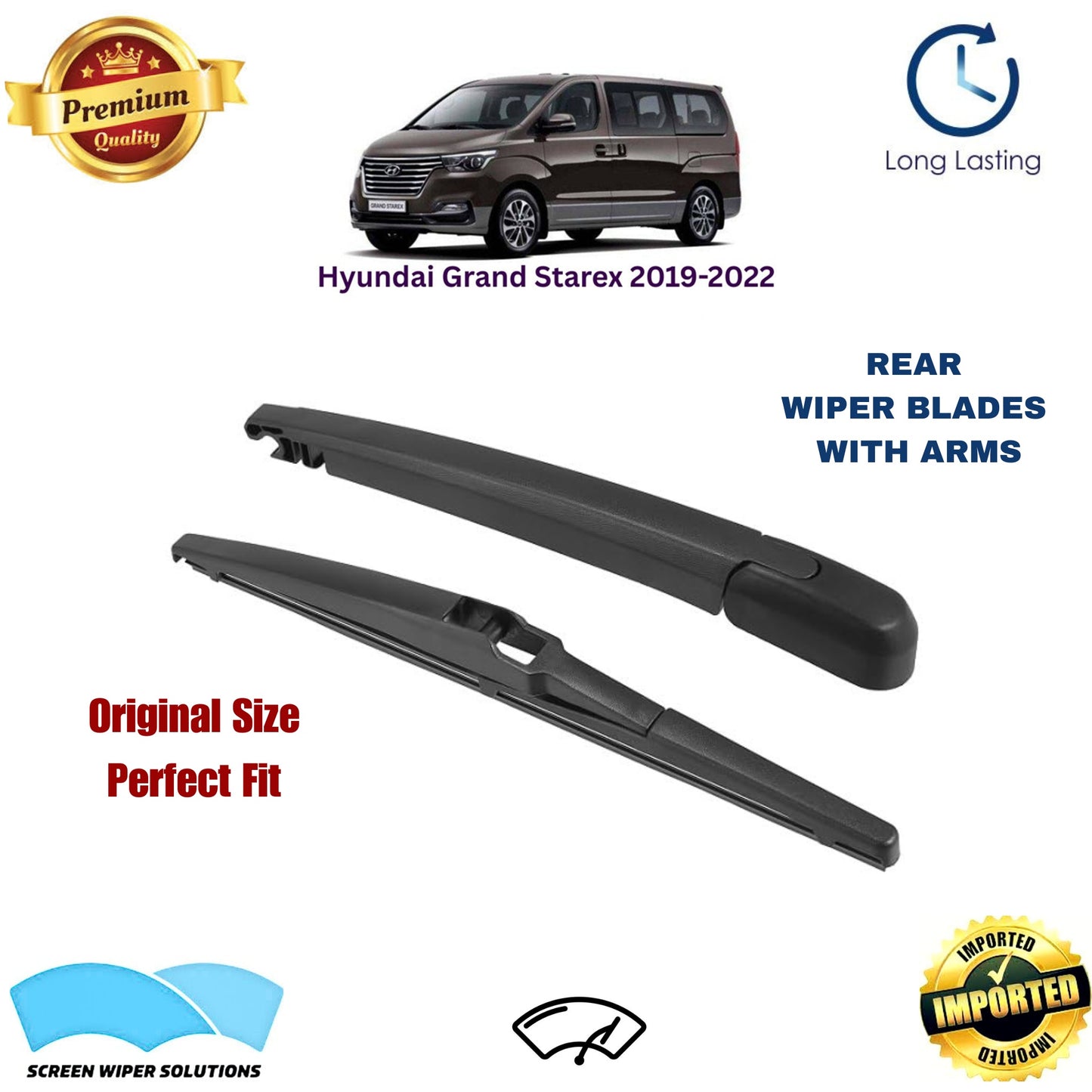 Hyundai Grand Starex 2019-2022 Rear Wiper Blade with Arm in Pakistan