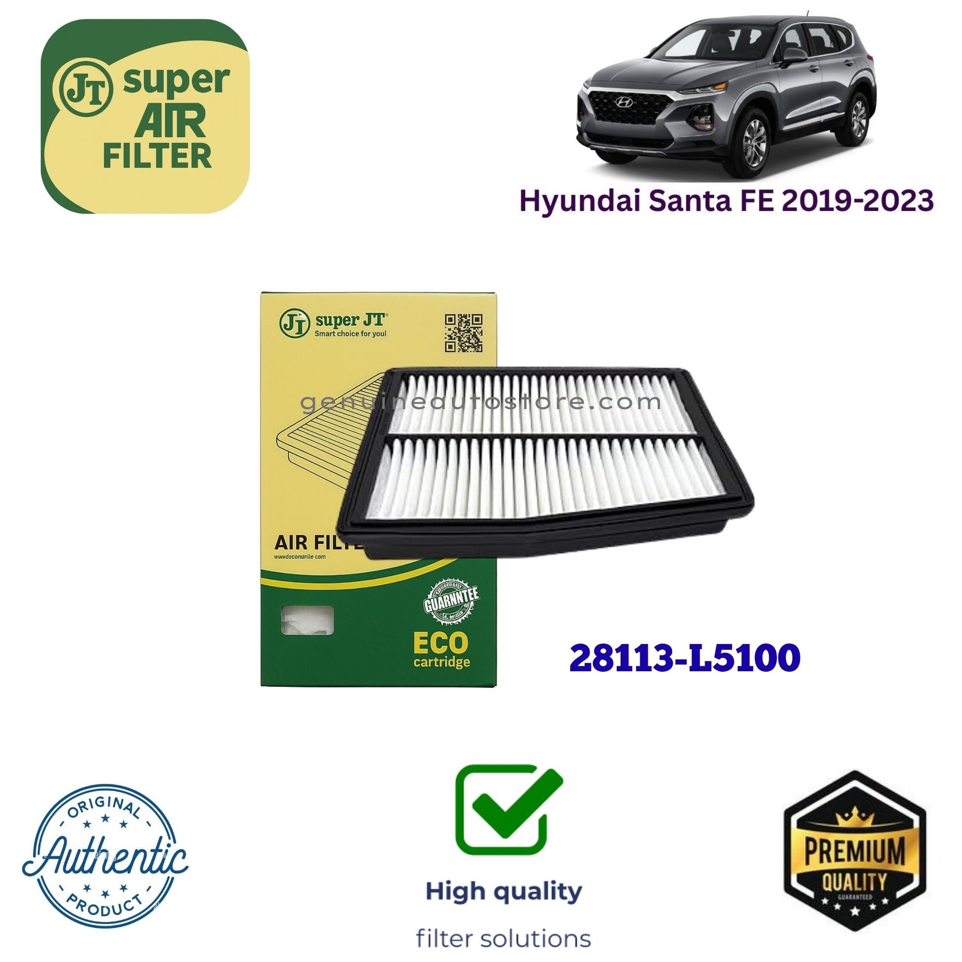 Hyundai Santa FE 2019-2023 Air Filter Super JT 28113-L5100 in Pakistan
