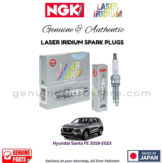 Hyundai Santa FE 2019-2023 NGK LASER IRIDIUM SPARK PLUGS in Pakistan. 100% Genuine, Reliable, Best Price, Cash on Delivery Available