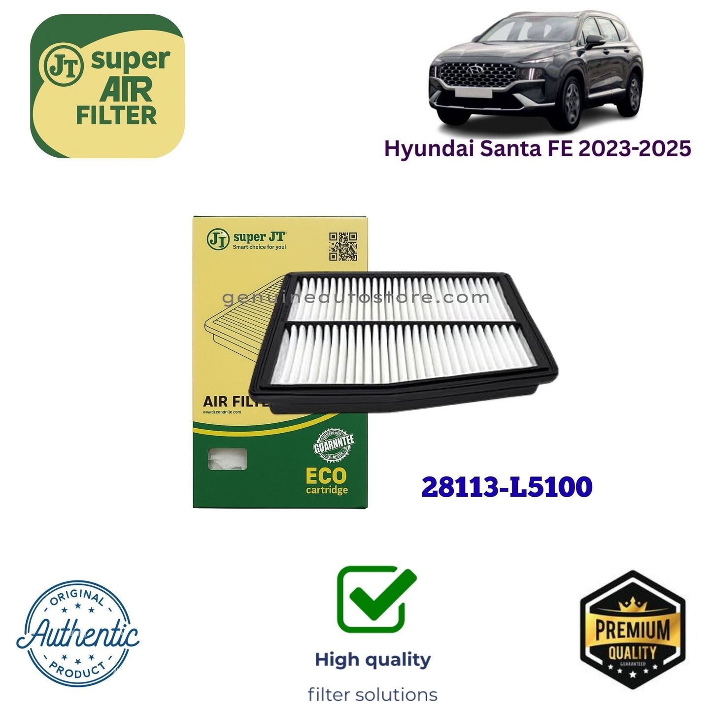 Hyundai Santa FE 2023-2025 Air Filter Super JT 28113-L5100 in Pakistan