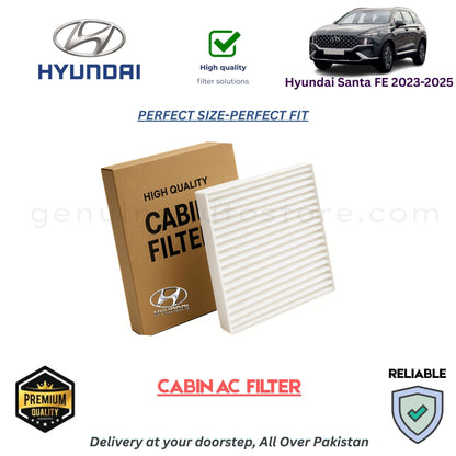 Hyundai Santa FE 2023-2025 CABIN AC FILTER in Pakistan. 100% Genuine, Reliable, Best Price, Cash on Delivery Available 