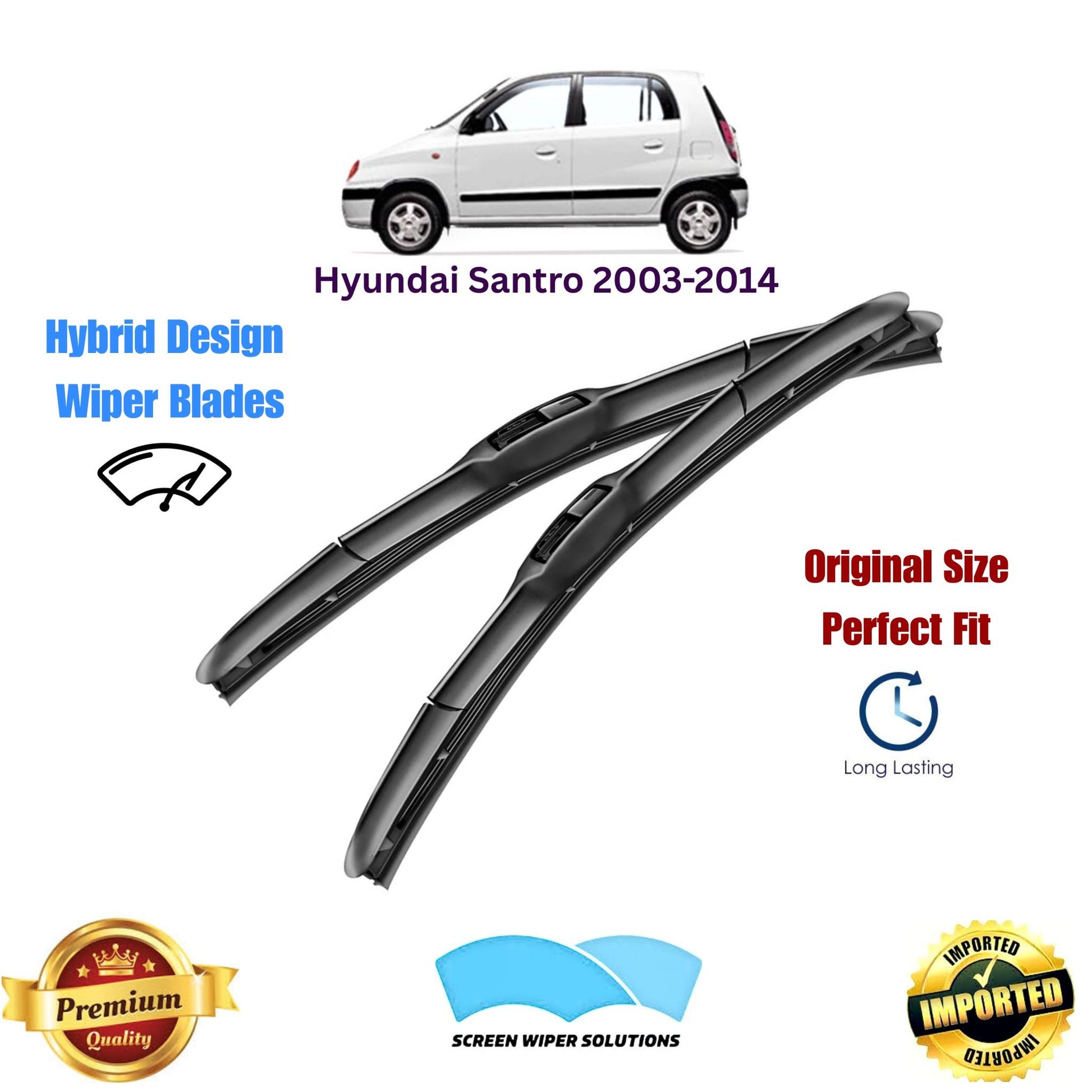 Hyundai Santro 2003-2014  Aero_Soft_Wiper_Blade_Set_in_Pakistan
