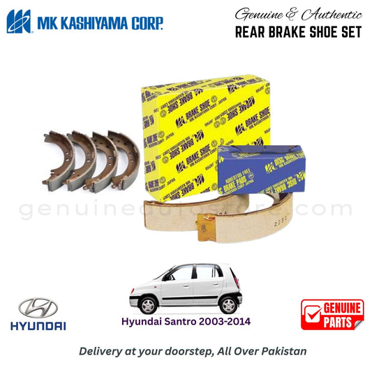 Hyundai Santro 2003-2014 MK JAPAN REAR BRAKE SHOE SET in Pakistan. 100% Genuine, Reliable, Best Price, Cash on Delivery Available