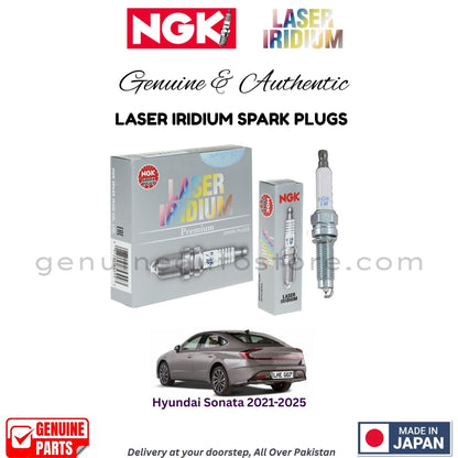 Hyundai Sonata 2021-2025 NGK LASER IRIDIUM SPARK PLUGS in Pakistan. 100% Genuine, Reliable, Best Price, Cash on Delivery Available