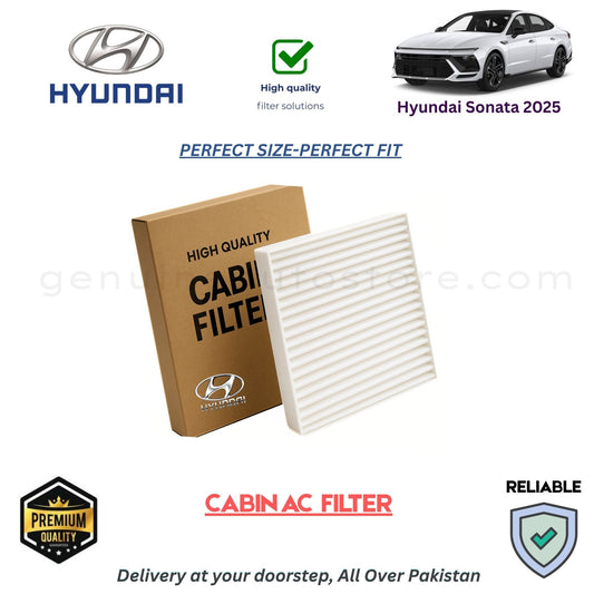 Hyundai Sonata 2025 CABIN AC FILTER in Pakistan. 100% Genuine, Reliable, Best Price, Cash on Delivery Available 