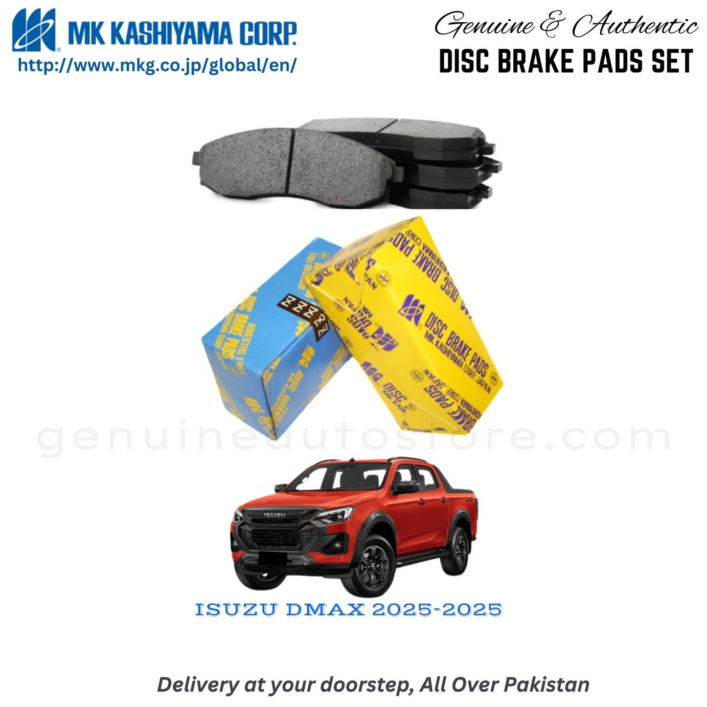 ISUZU DMAX 2025-2025 MK Japan  Front Brake Pads in Pakistan, 100% Genuine, Reliable, Best Price, Cash on Delivery Available