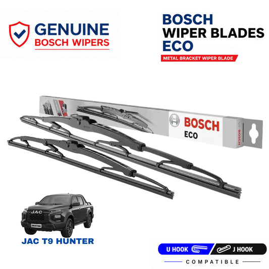 Bosch Genuine metal front wiper set for JAC T9 Hunter, pair of two