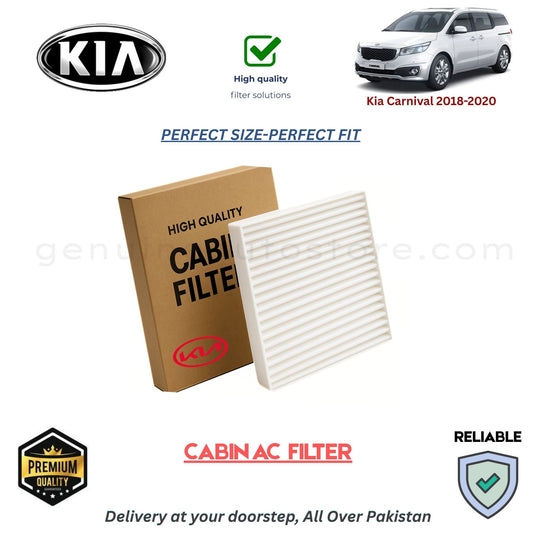 Kia Carnival 2018-2020 CABIN AC FILTER in Pakistan. 100% Genuine, Reliable, Best Price, Cash on Delivery Available 