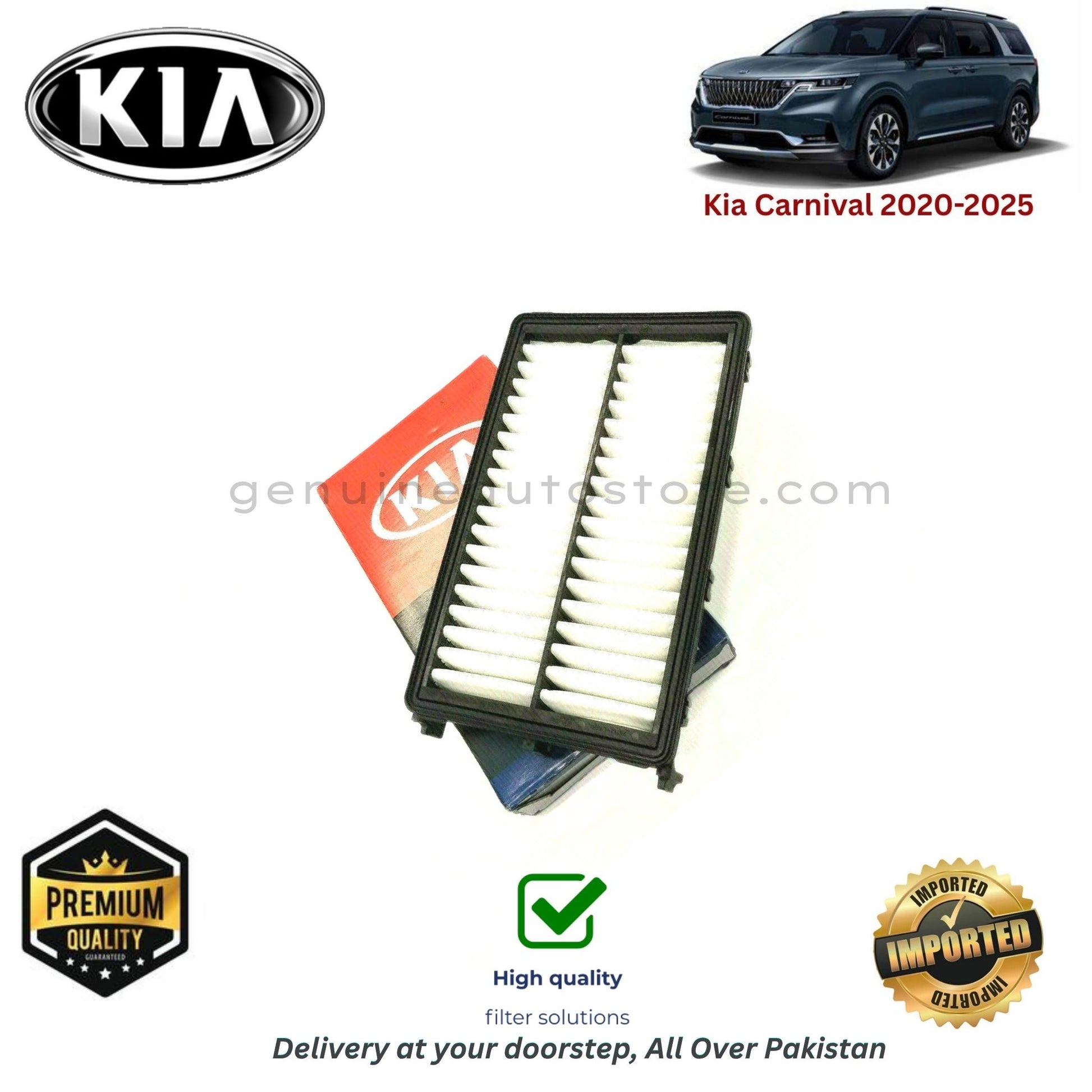 Kia Carnival 2020-2025 Air Filter Premium Quality in Pakistan, 100% Genuine, Reliable, Best Price, Cash on Delivery 