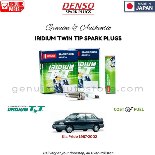Kia Pride 1987-2002 DENSO IRIDIUM TWIN TIP SPARK PLUG in Pakistan, 100% Genuine, Reliable, Best Price, Cash on Delivery Available   