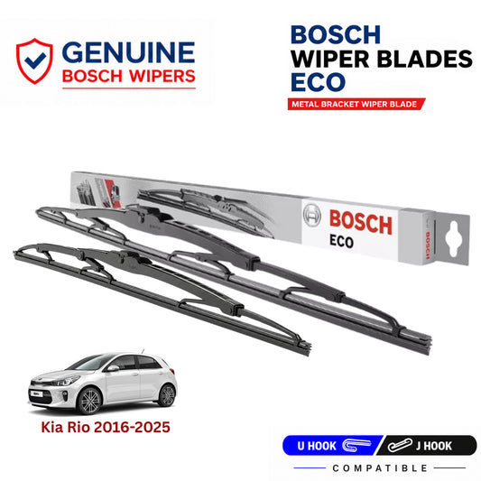Bosch Genuine metal front wiper set for Kia Rio 2016-2025, pair of two