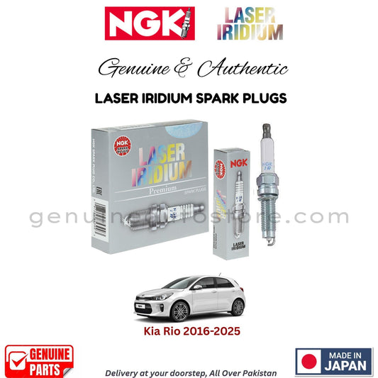 Kia Rio 2016-2025 NGK LASER IRIDIUM SPARK PLUGS in Pakistan. 100% Genuine, Reliable, Best Price, Cash on Delivery Available