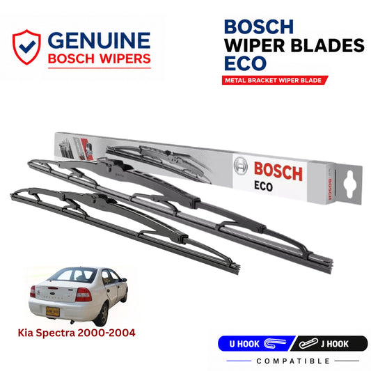 Bosch Genuine metal front wiper set for Kia Spectra 2000-2004, pair of two