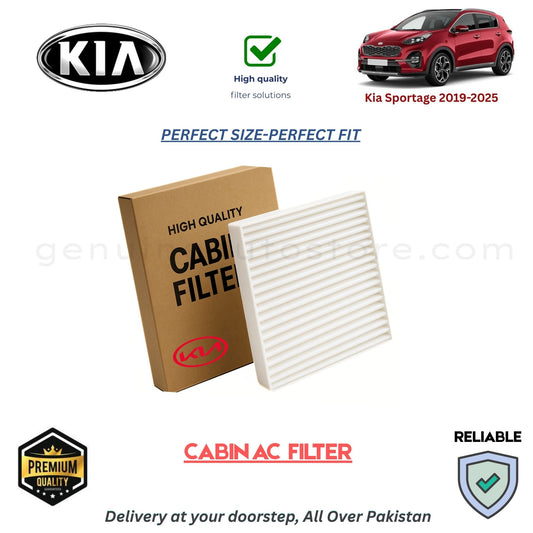 Kia Sportage 2019-2025 CABIN AC FILTER in Pakistan. 100% Genuine, Reliable, Best Price, Cash on Delivery Available 