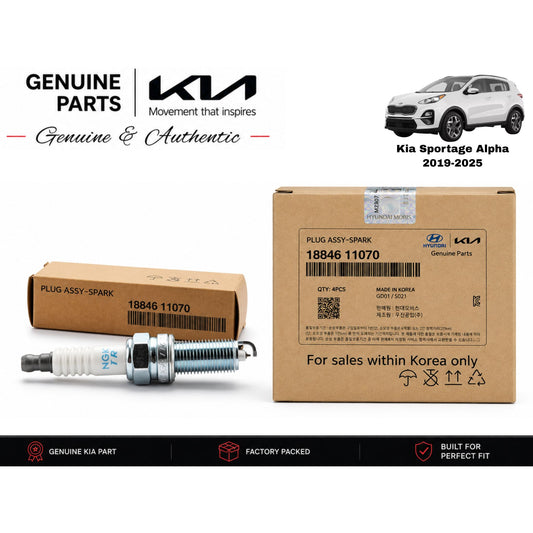 Kia Sportage Alpha 2019-2025 genuine spark plugs 4-piece set with authentic packaging – Genuine Auto Store Pakistan