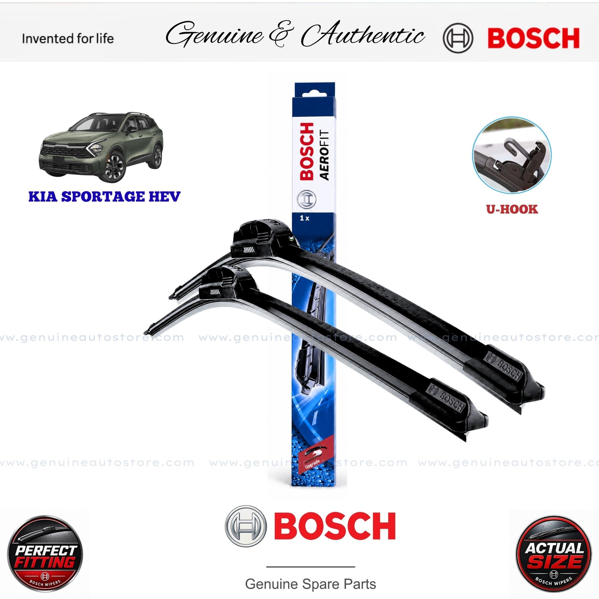 Kia Sportage Hev Bosch Genuine Front Wiper Blade Set Pakistan