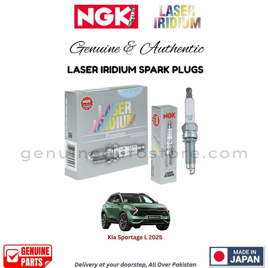 Kia Sportage L 2025 NGK LASER IRIDIUM SPARK PLUGS in Pakistan. 100% Genuine, Reliable, Best Price, Cash on Delivery Available