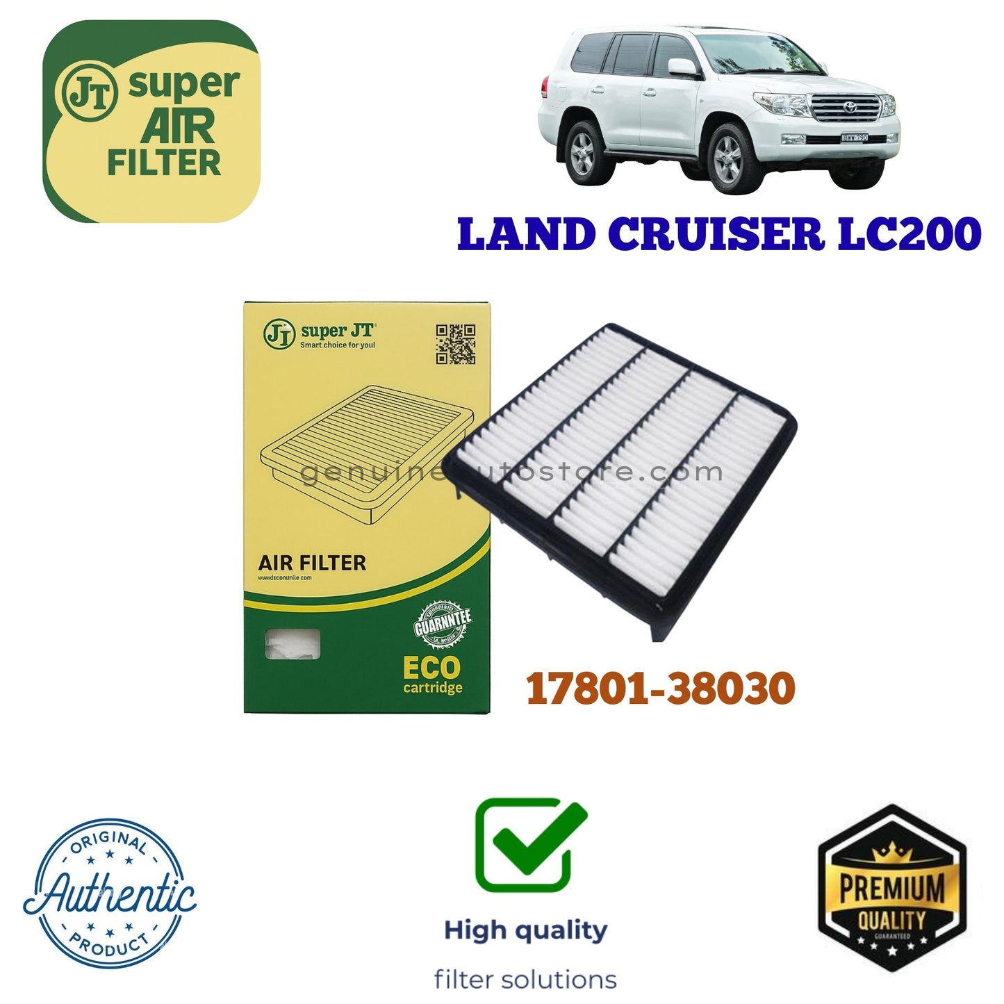 LAND CRUISER LC200 Air Filter Super JT 17801-38030 in Pakistan