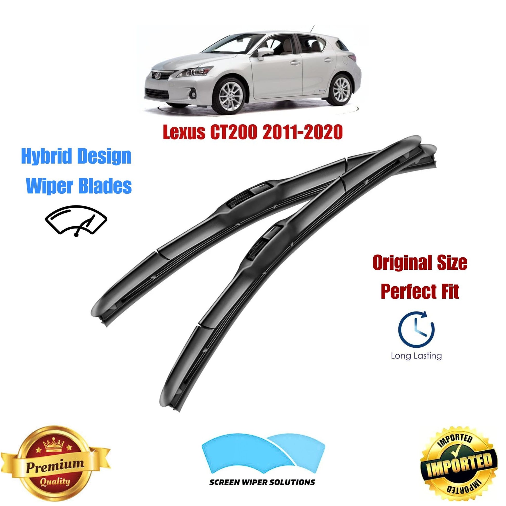 Lexus CT200 2011-2020 Aero_Soft_Wiper_Blade_Set_in_Pakistan