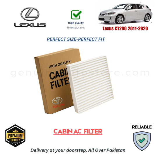 Lexus CT200 2011-2020 CABIN AC FILTER in Pakistan. 100% Genuine, Reliable, Best Price, Cash on Delivery Available 