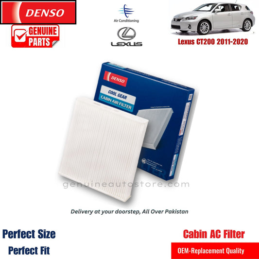 Lexus CT200 2011-2020 Denso Genuine Cabin Ac Filter in Pakistan. 100% Genuine, Reliable, Best Price, Cash on Delivery Available   
