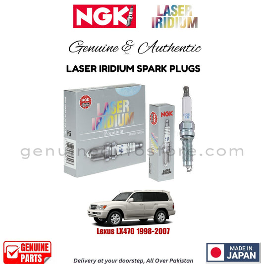Lexus LX470 1998-2007 NGK LASER IRIDIUM SPARK PLUGS in Pakistan. 100% Genuine, Reliable, Best Price, Cash on Delivery Available
