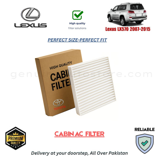 Lexus LX570 2007-2015 CABIN AC FILTER in Pakistan. 100% Genuine, Reliable, Best Price, Cash on Delivery Available 