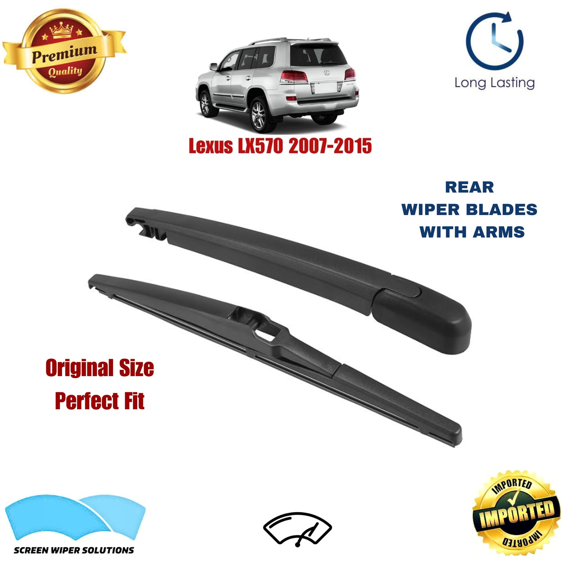 Lexus LX570 2007-2015 Rear Wiper Blade with Arm in Pakistan